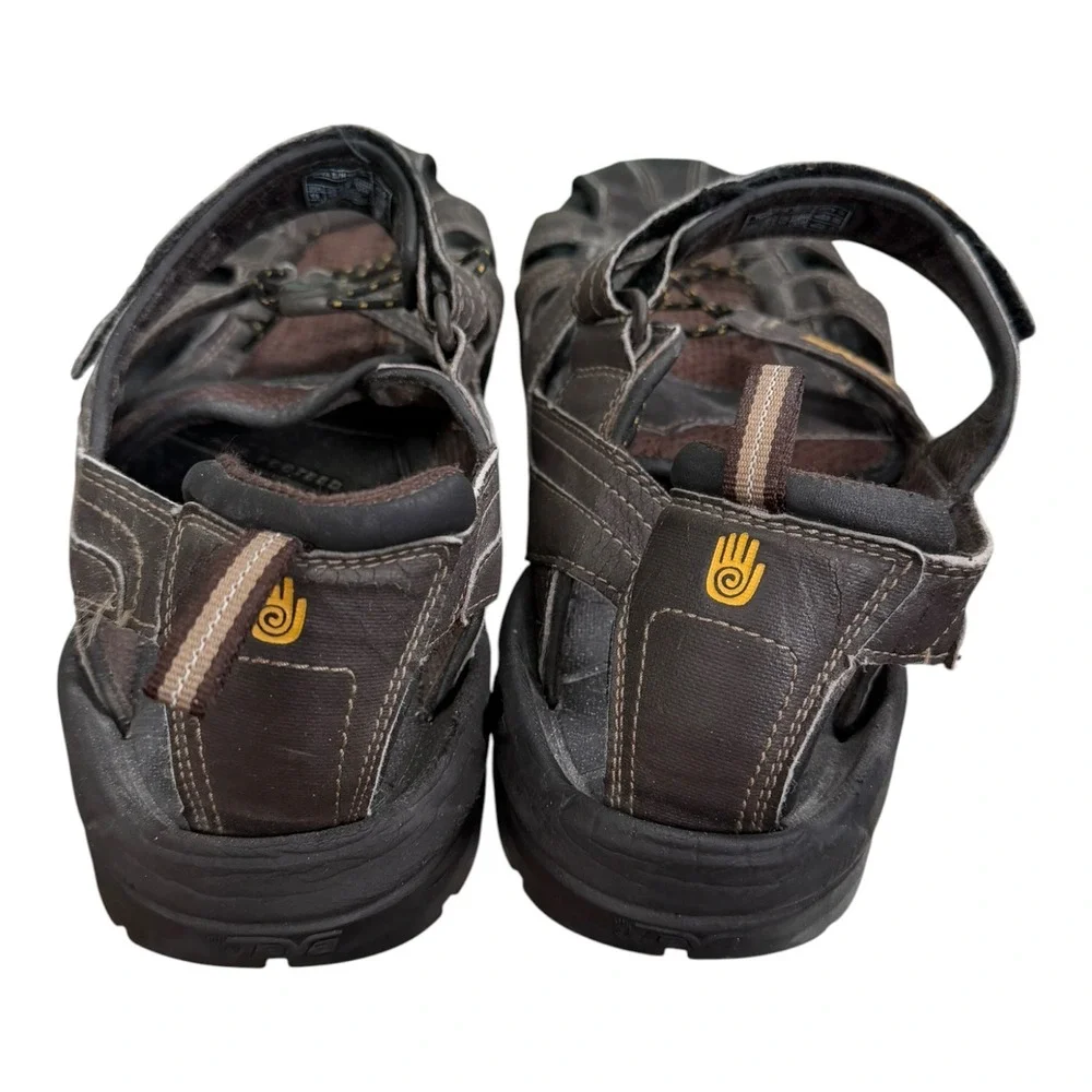 Teva Mens Omnium Brown Closed Toe Hiking Water Sandals 1001116 Size 13